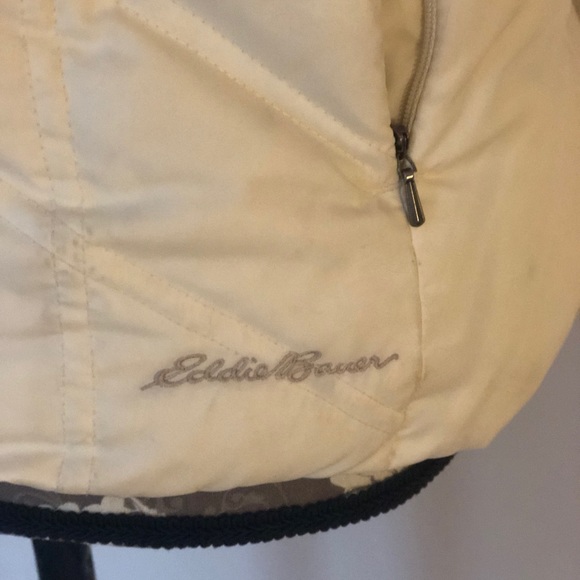 EDDIE BAUER cream down vest - Picture 2 of 4